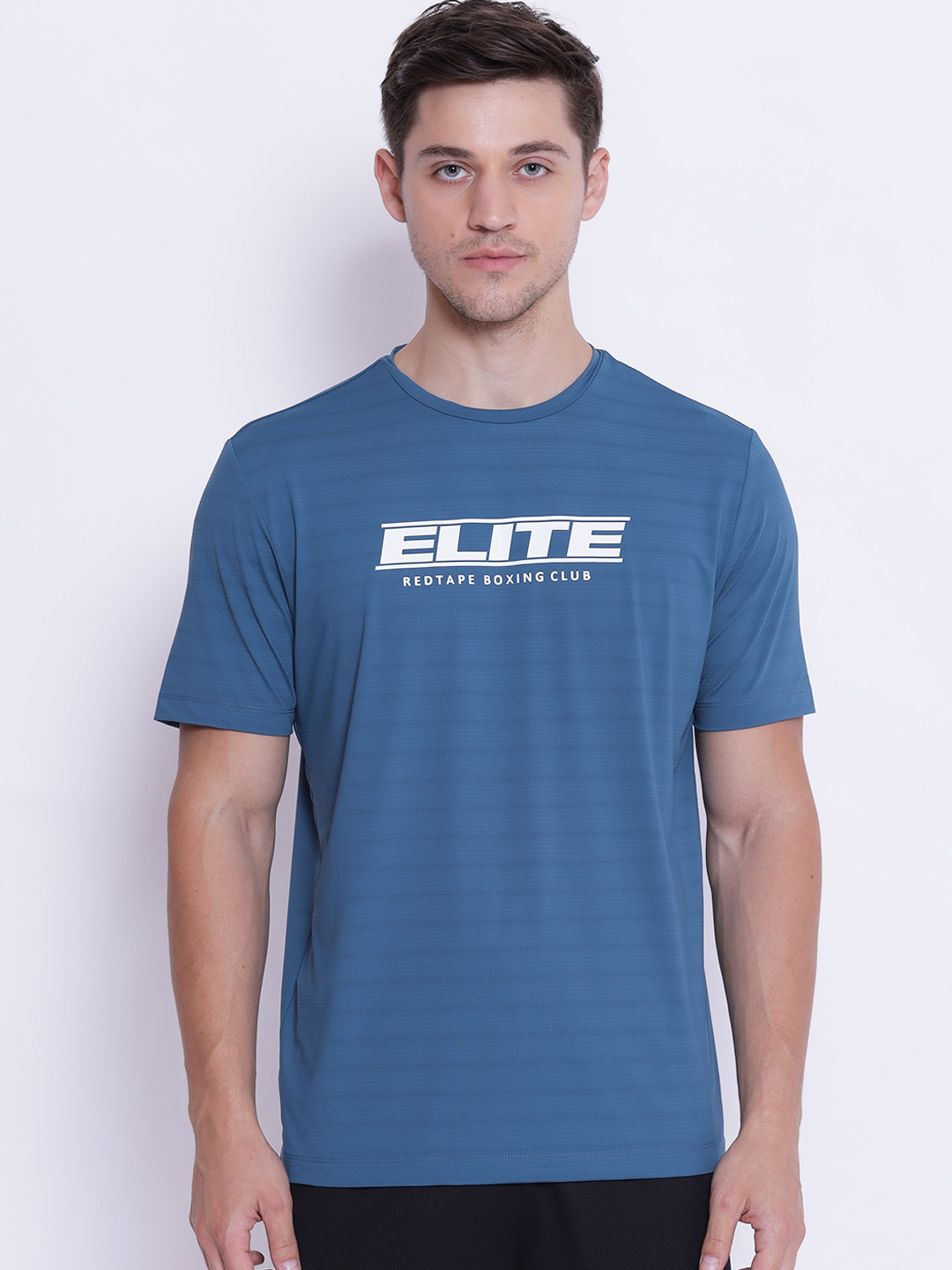 

Red Tape Men Blue Printed Round Neck T-shirt