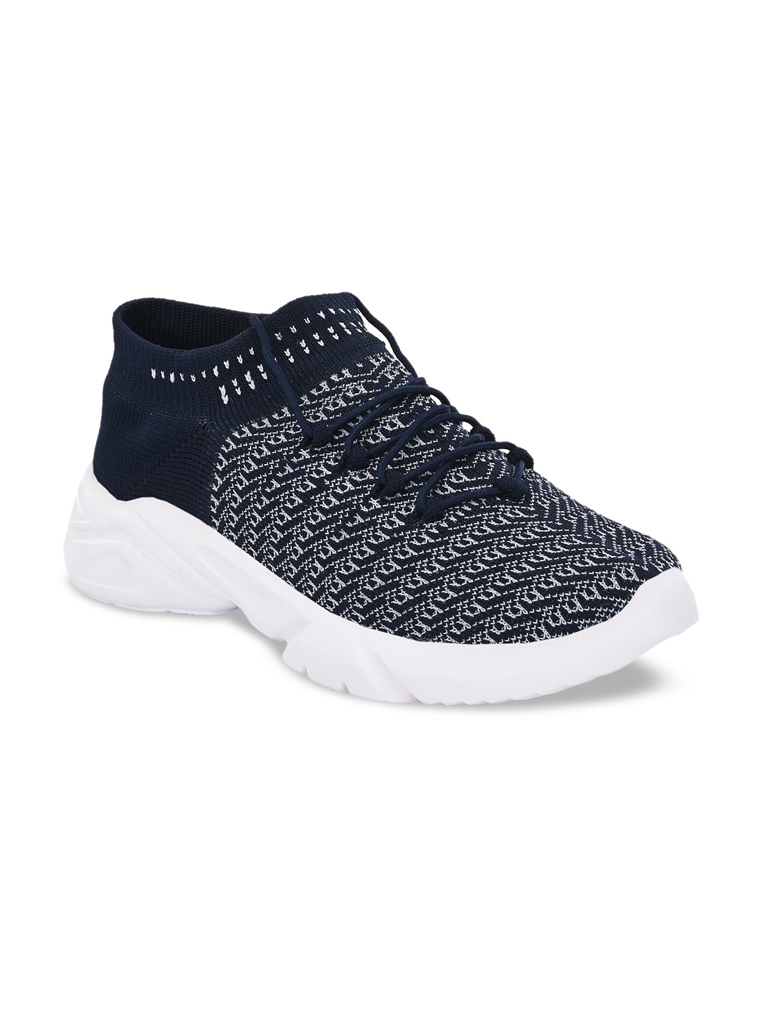 

MENGLER Men Blue Textile Walking Shoes