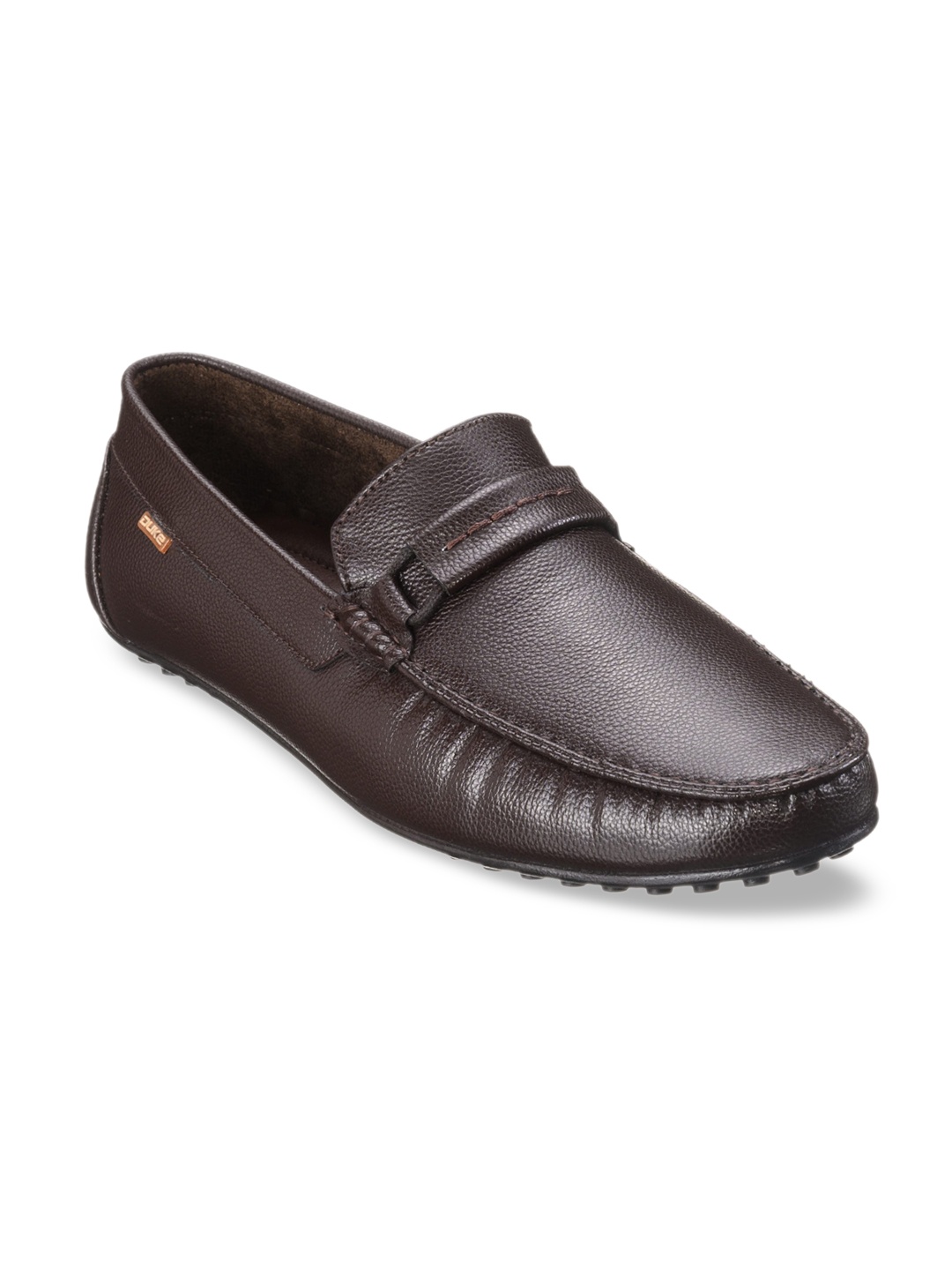 

Duke Men Brown Synthetic Textured Loafers Casual Shoes