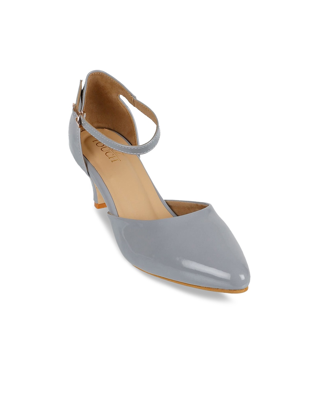 

SHUZ TOUCH Women Grey Solid Pumps