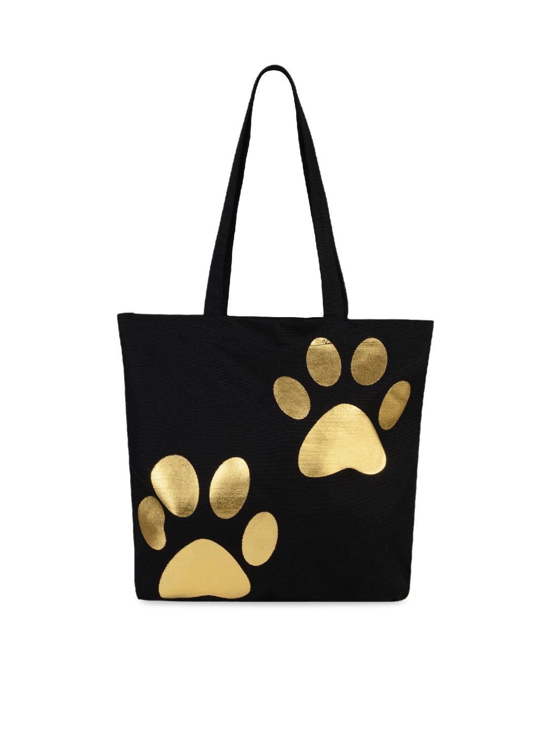 

Vivinkaa Black & Golden Foil Printed Shoulder Bag
