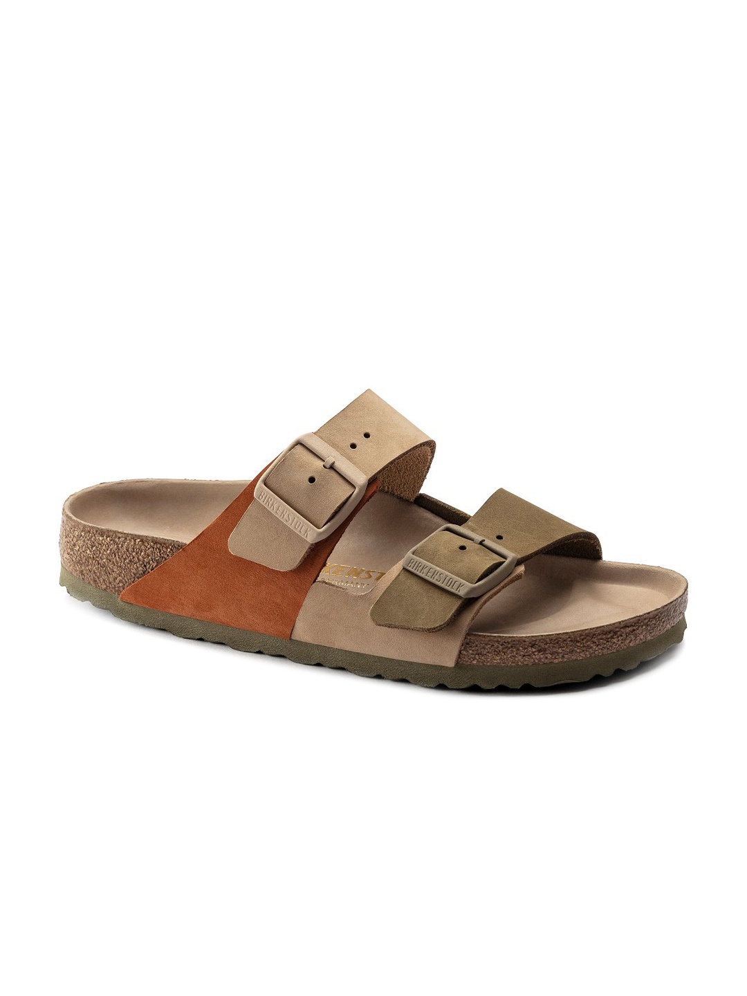 

Birkenstock Women Arizona Split Nubuck Leather Beige Narrow Width Sandals
