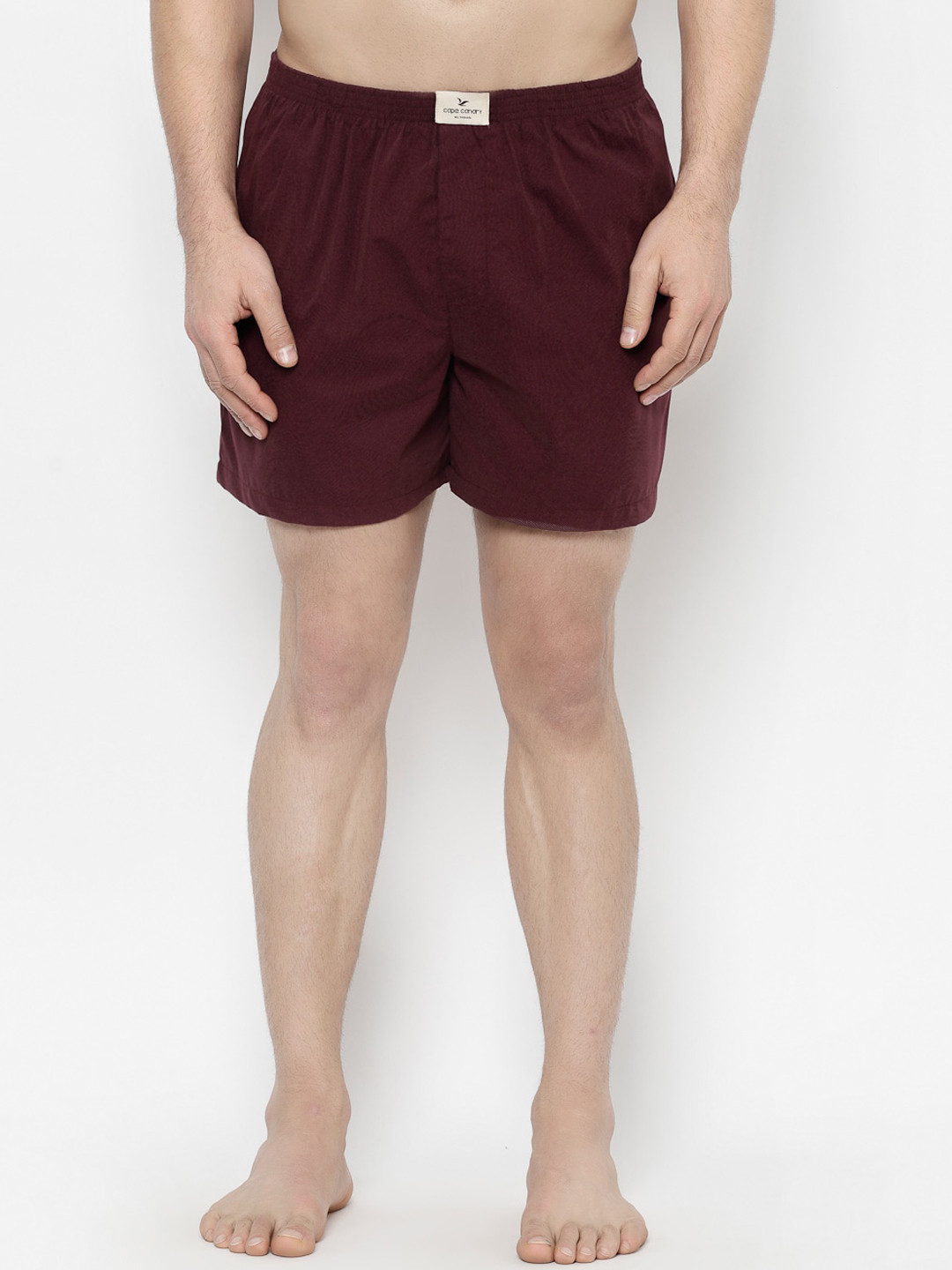 

cape canary Men Maroon Solid Boxers CCAMBXBRWNDOT