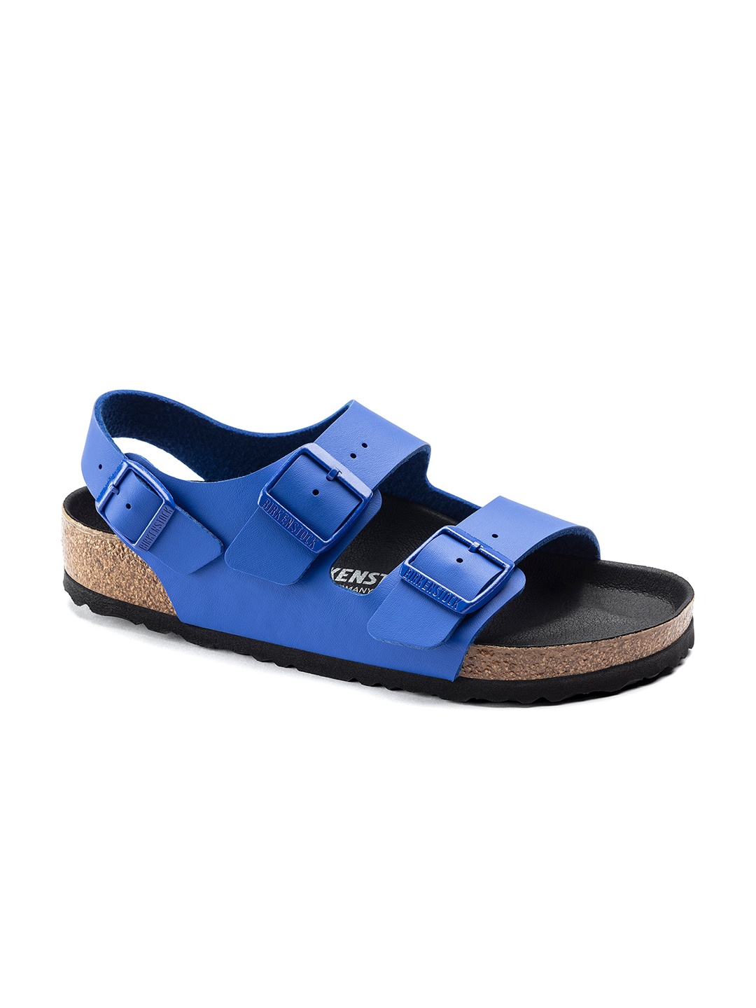 

Birkenstock Unisex Blue Milano BS Birko-Flor Regular Width Sandals
