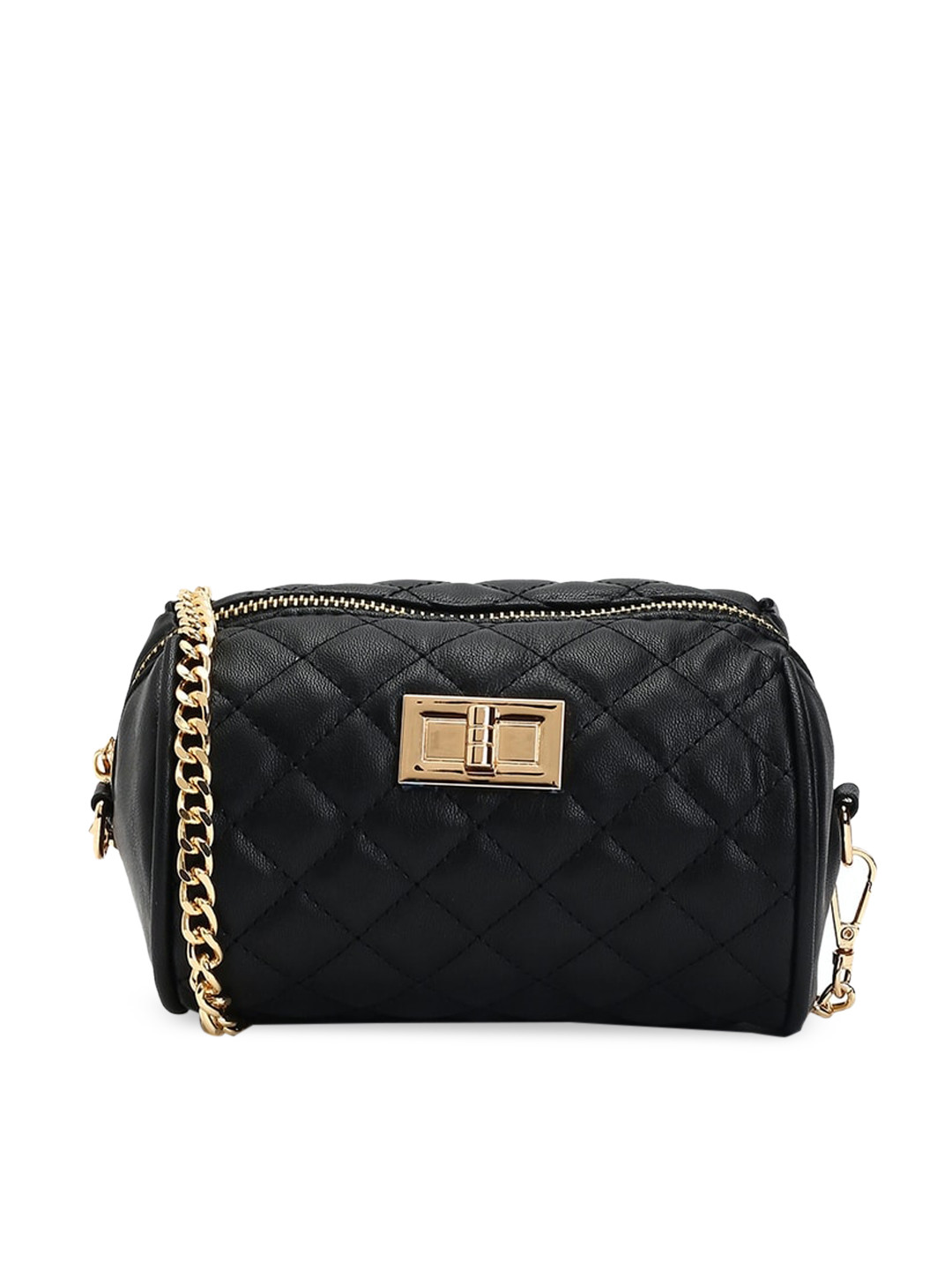 

FOREVER 21 Black Solid Sling Bag