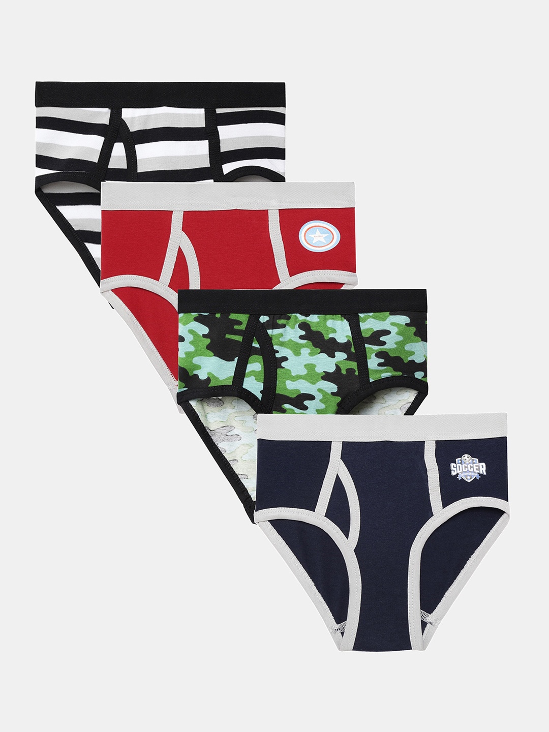 

MTB Boys Pack Of 4 Assorted Basic Briefs BPR1-PK4