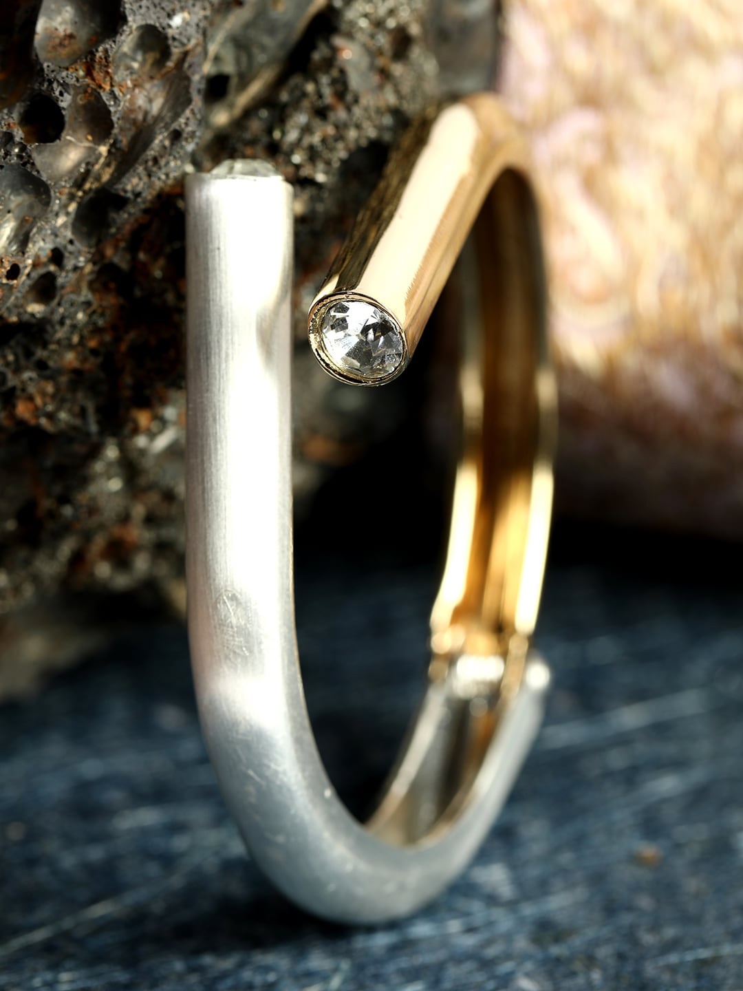 

ANIKAS CREATION Gold-Plated Kada Bracelet