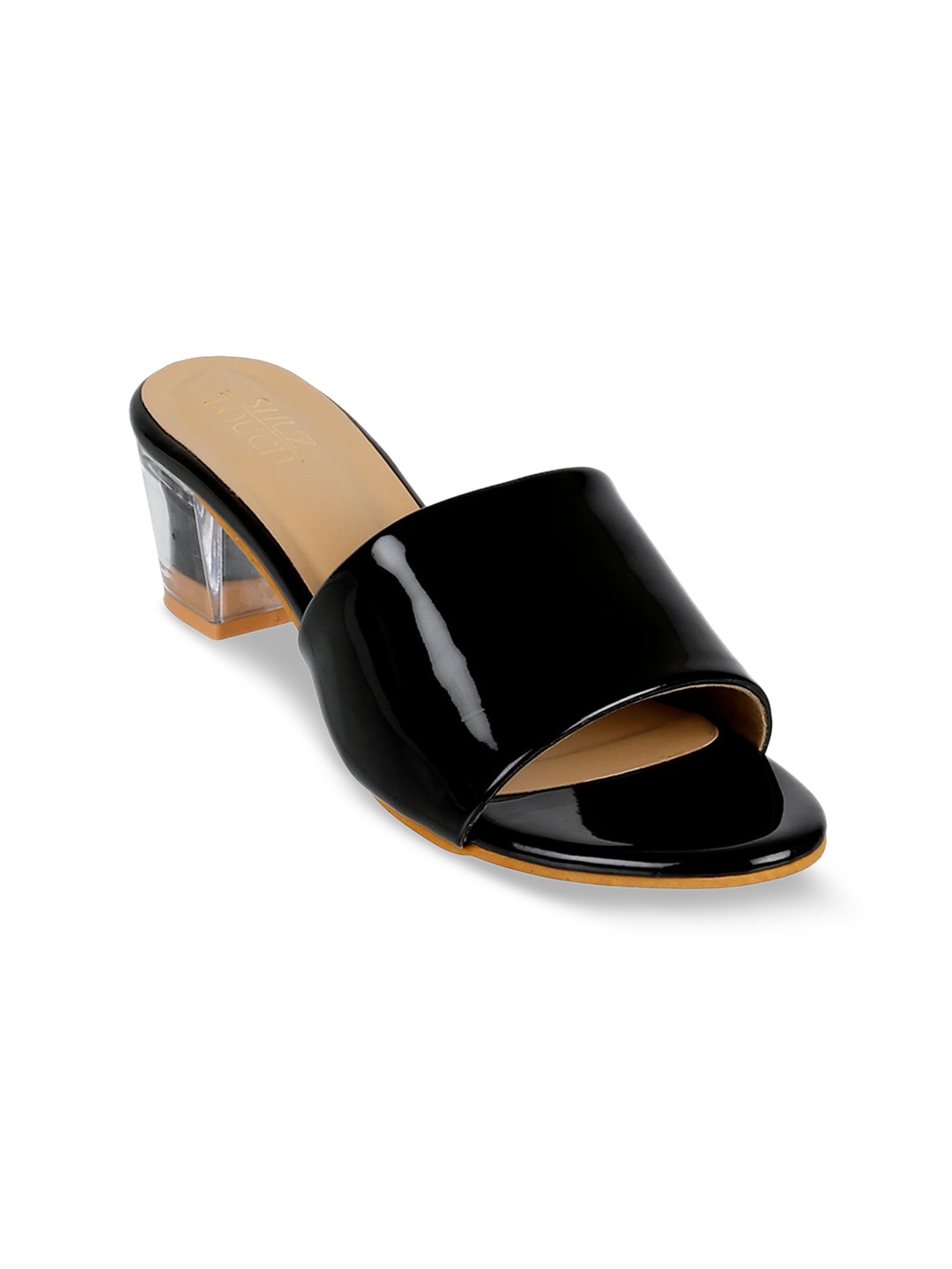 

SHUZ TOUCH Women Black Solid Mules
