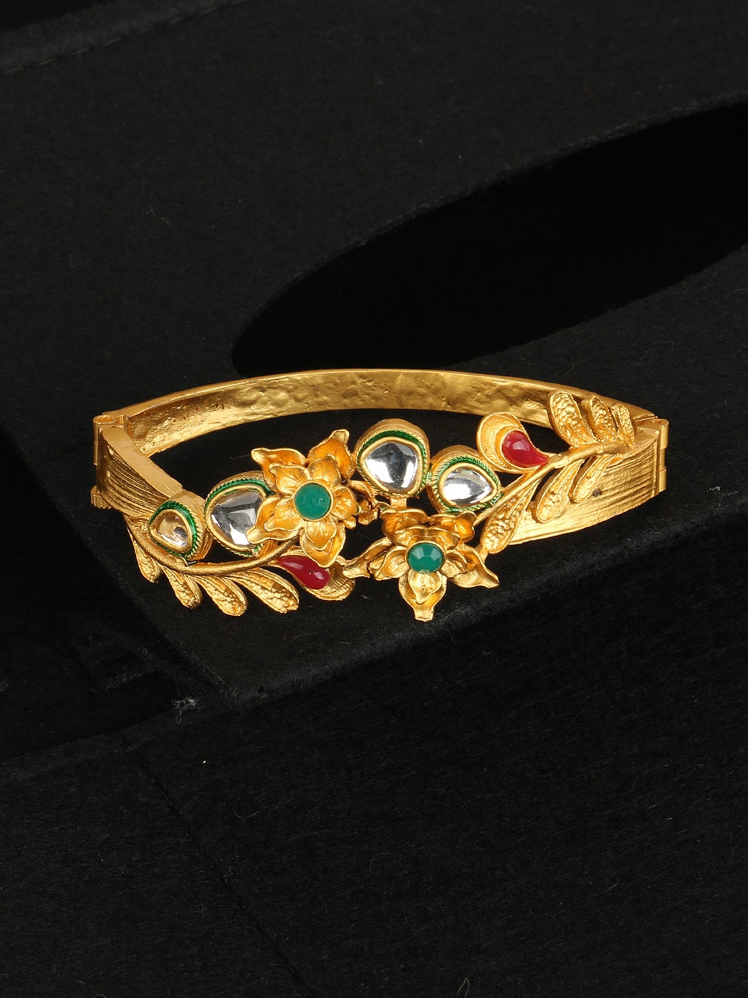 

ANIKAS CREATION Women Gold-Plated Kada Bracelet