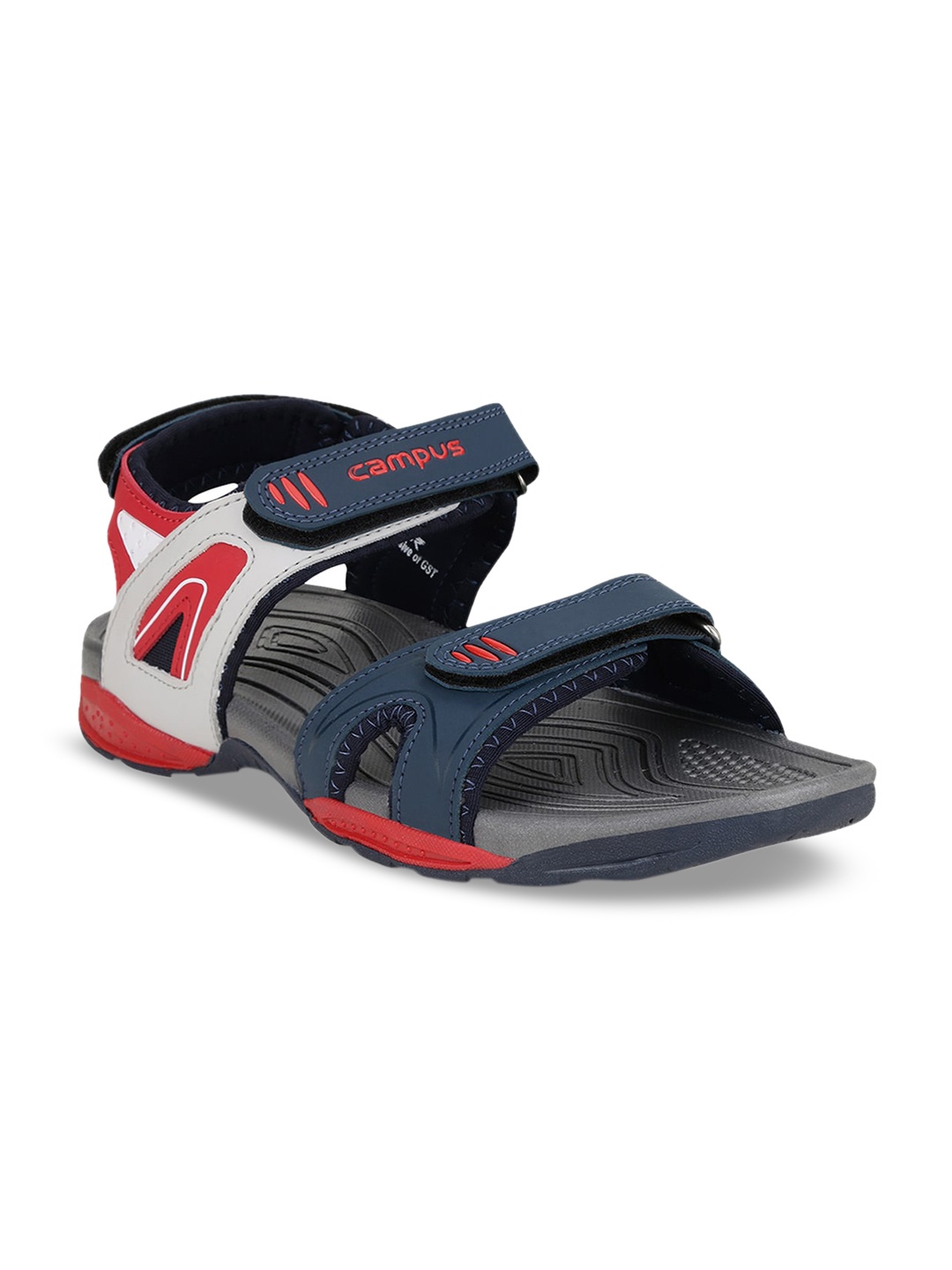 

Campus Men Blue & Red Comfort Sandals