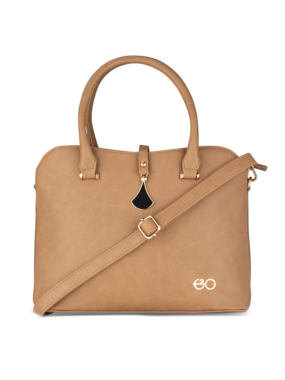 

E2O Khaki Solid Handheld Bag