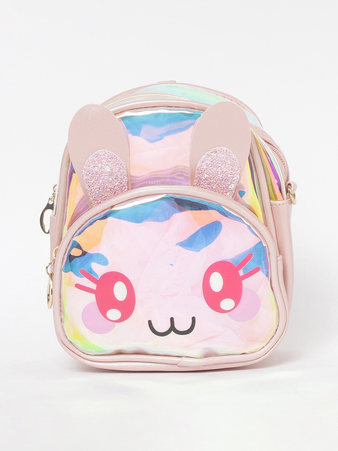 

Ginger by Lifestyle Women Pink & Yellow Graphic Backpacks
