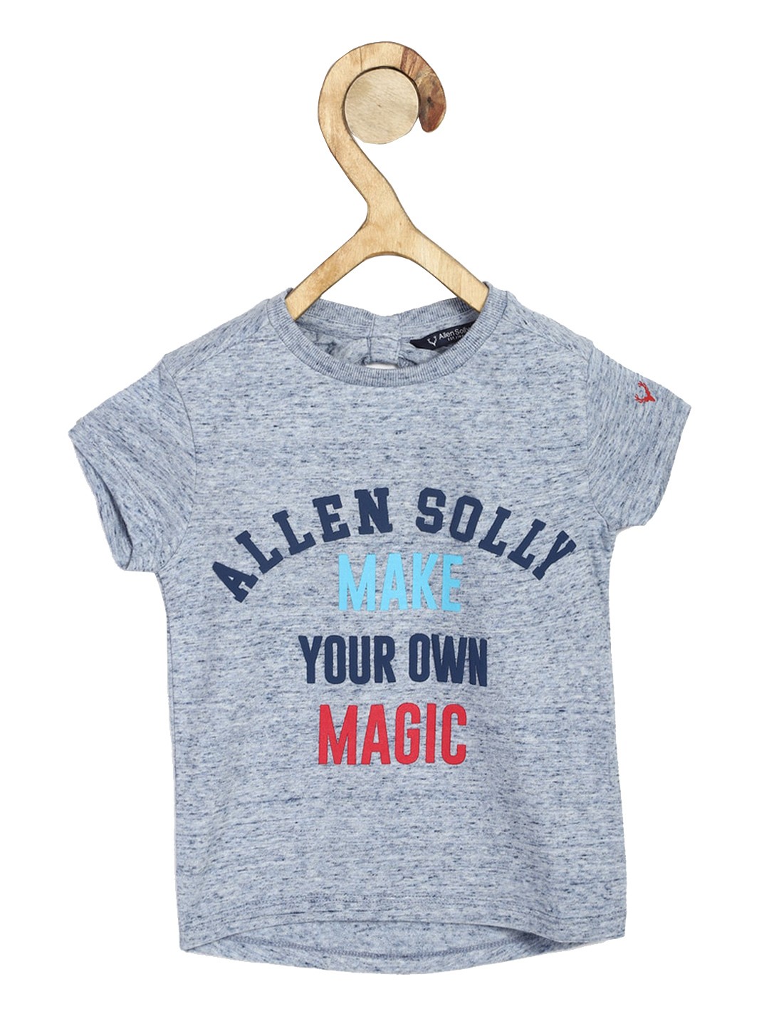 

Allen Solly Junior Girls Blue Printed Round Neck Pure Cotton T-shirt