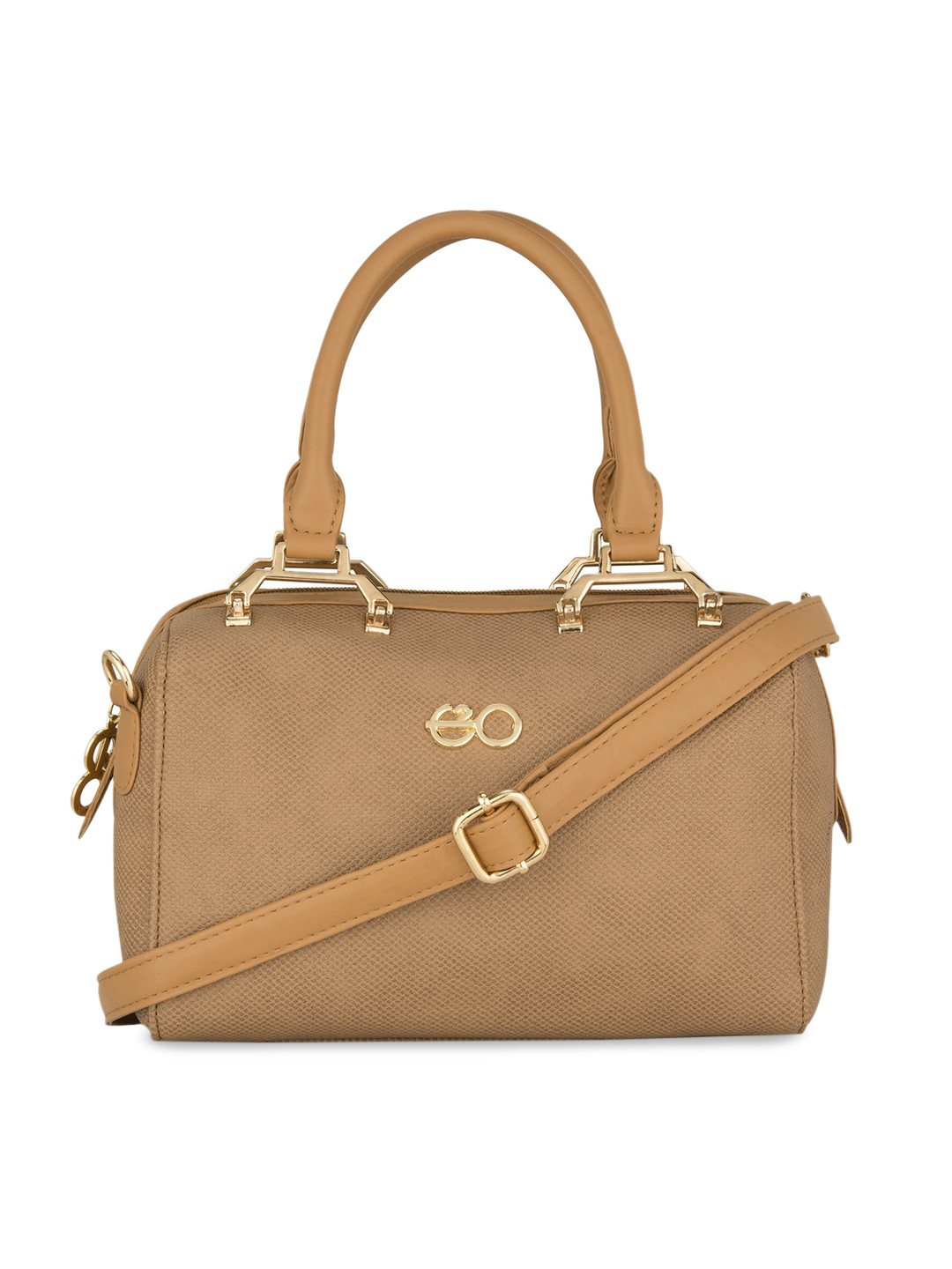 

E2O Khaki Solid Handheld Bag