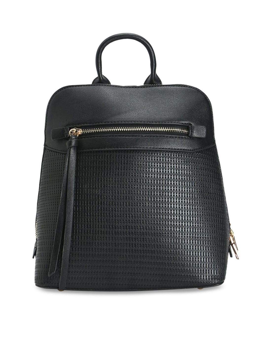 

FOREVER 21 Black Textured Handheld Bag
