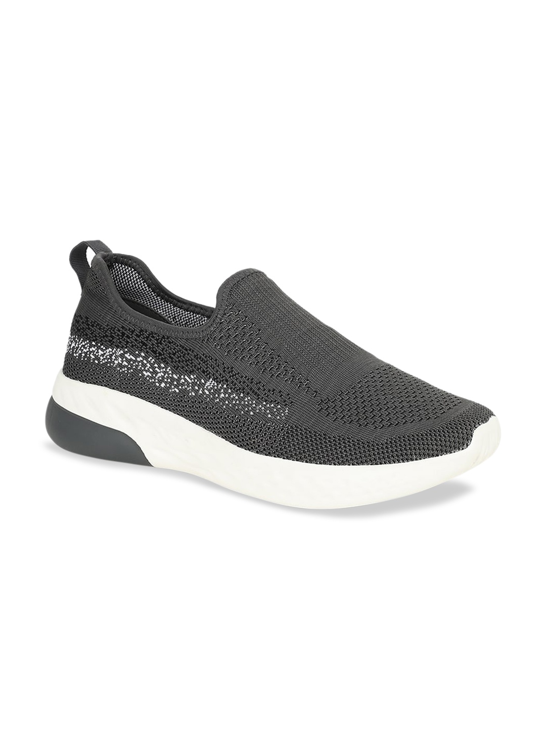 

North Star Men Grey Printed Slip-On Sneakers