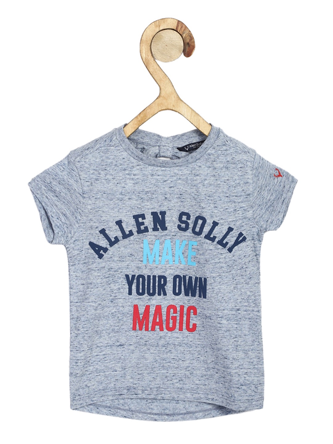 

Allen Solly Junior Girls Blue Red Printed Round Neck Pure Cotton T-shirt