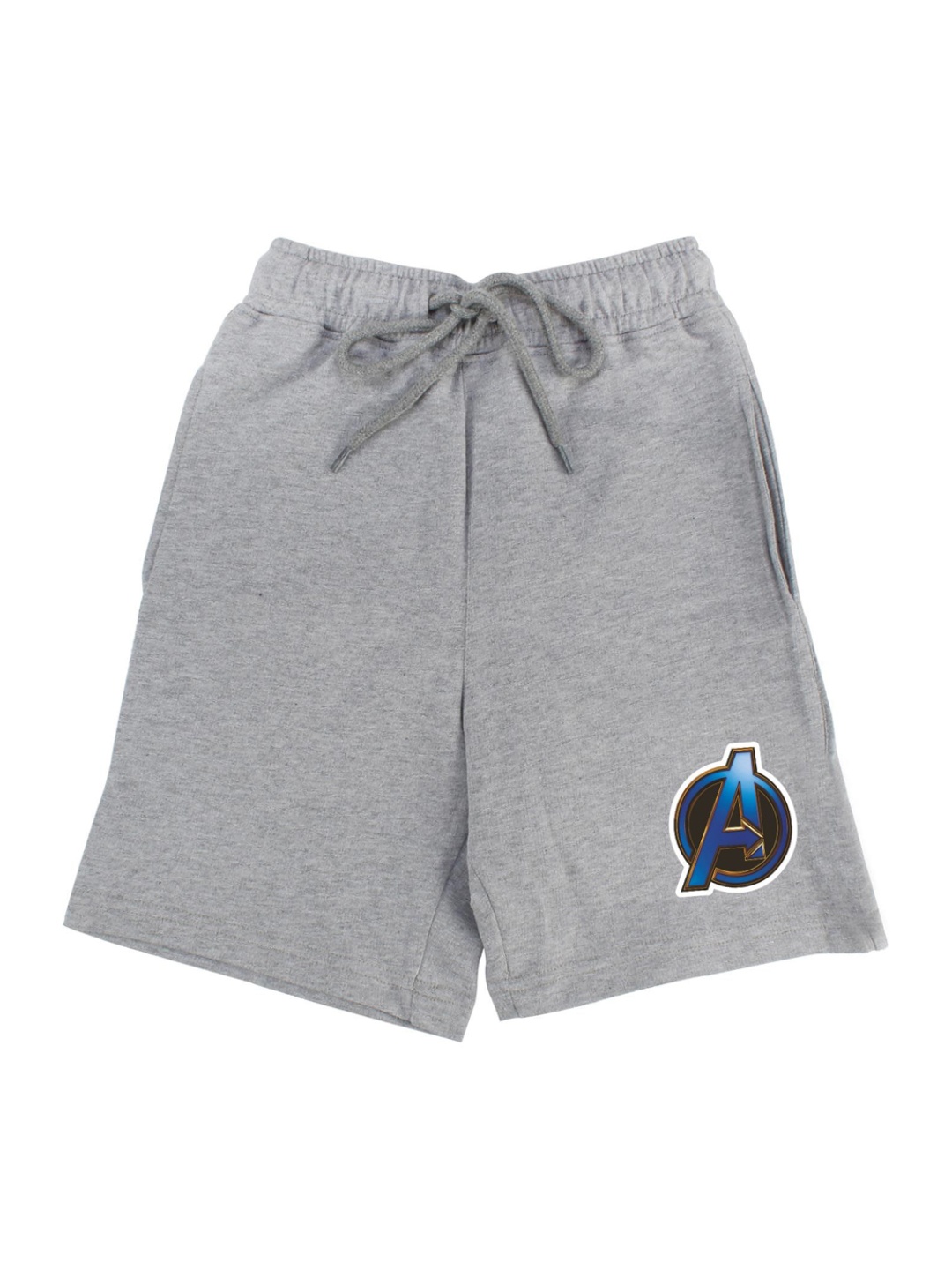 Marvel by Wear Your Mind Boys Grey Solid Regular Fit Regular Shorts