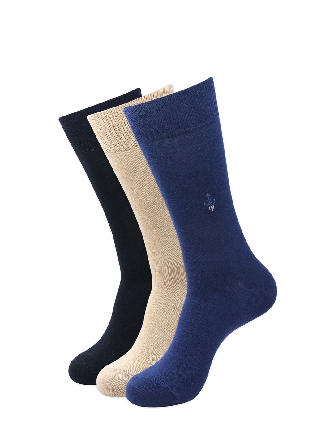 Balenzia Men Pack Of 3 Assorted Calf-Length Socks