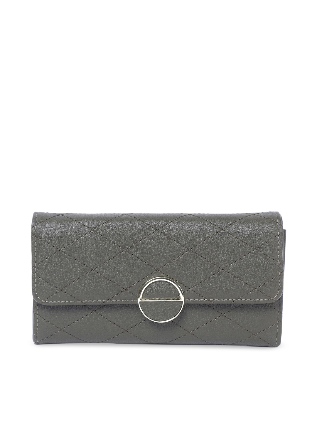 

Ginger by Lifestyle Women Olive Green Checked Envelope