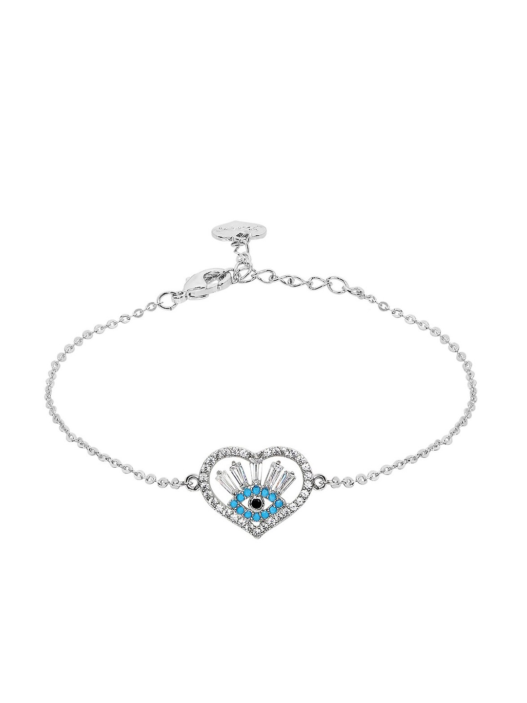 

Moon Dust Blue Oxidised Charm Bracelet