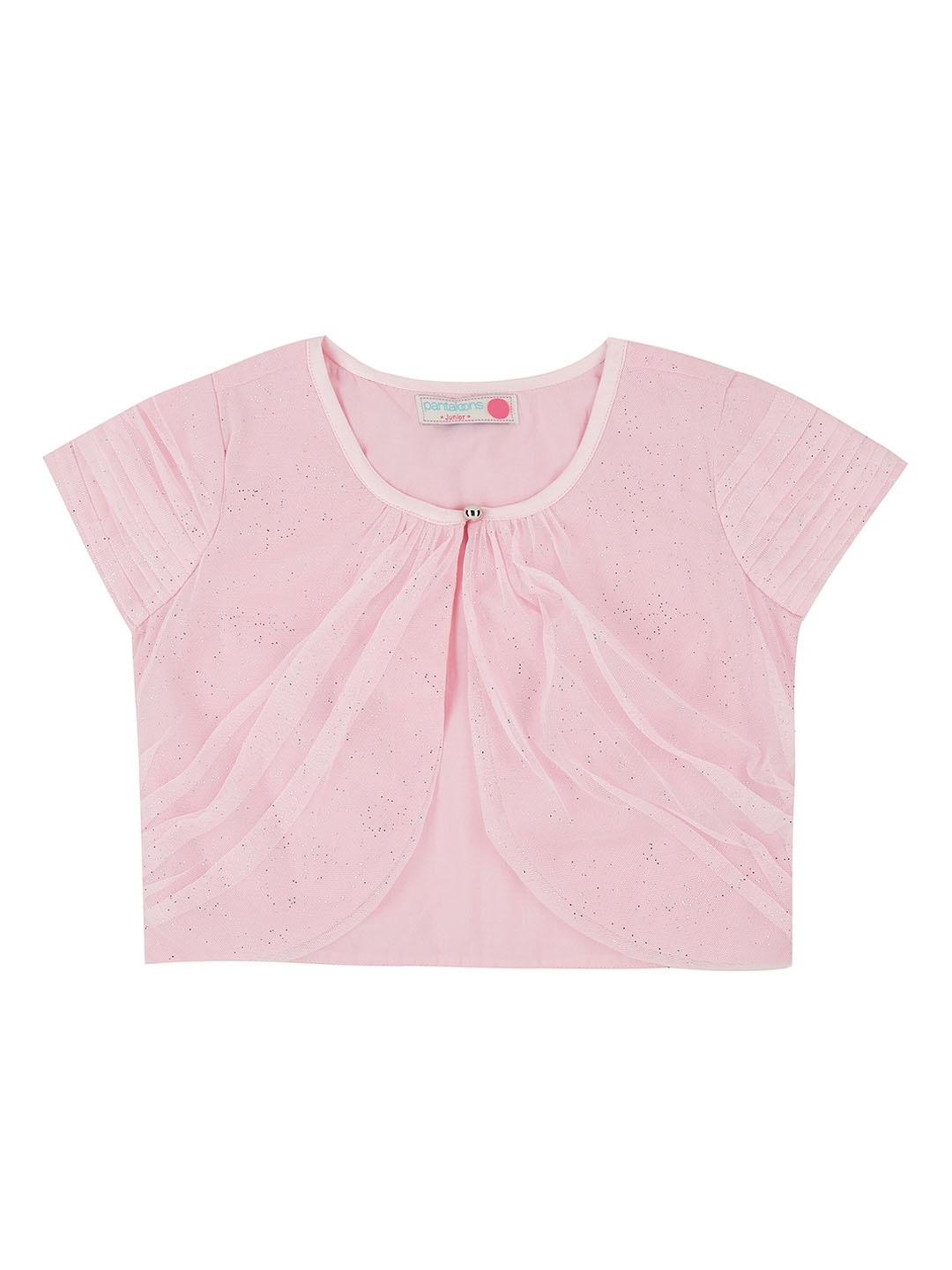 Pantaloons Junior Girls Pink Solid Regular Top