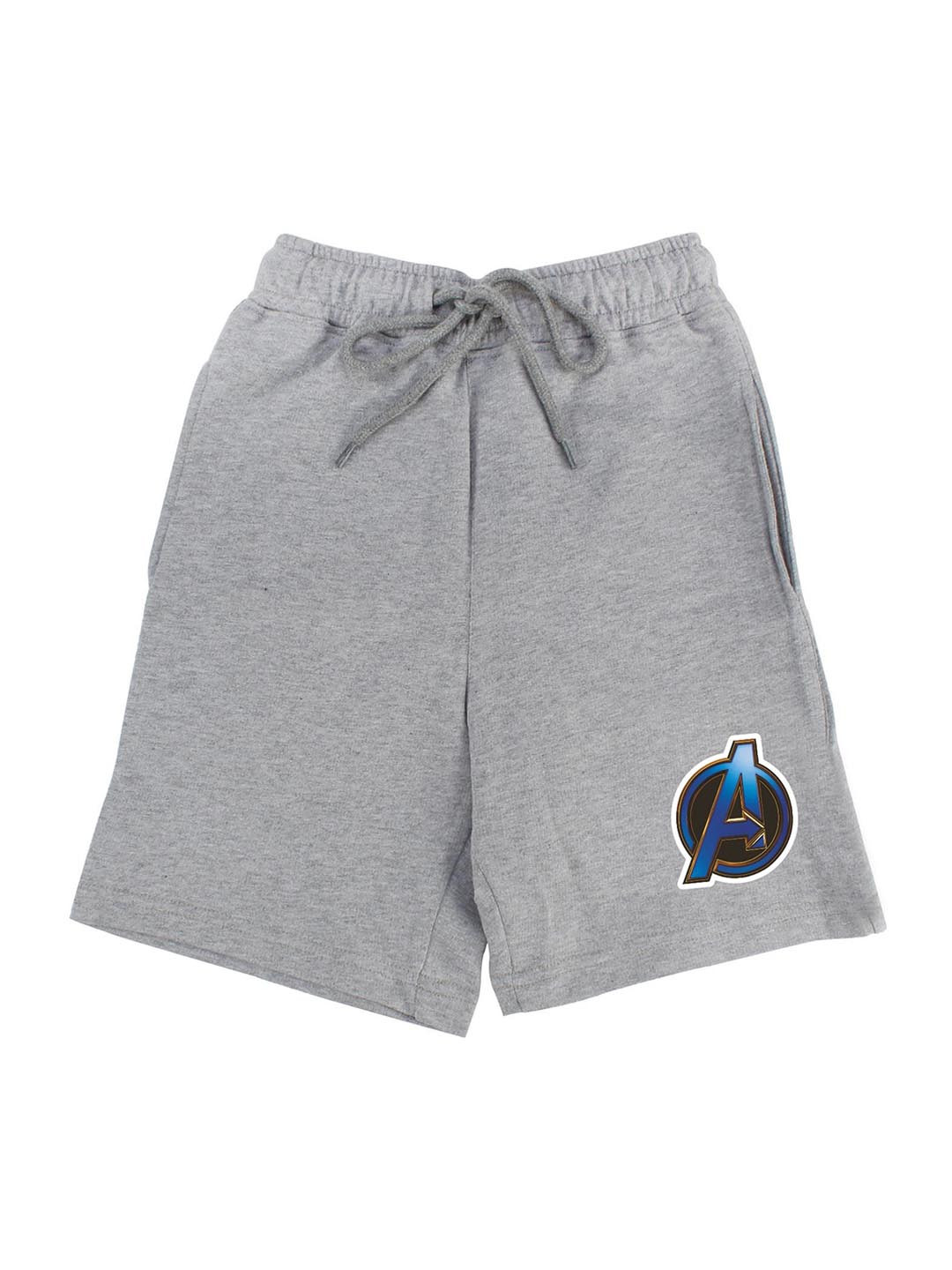 

Marvel by Wear Your Mind Boys Grey Solid Regular Fit Shorts