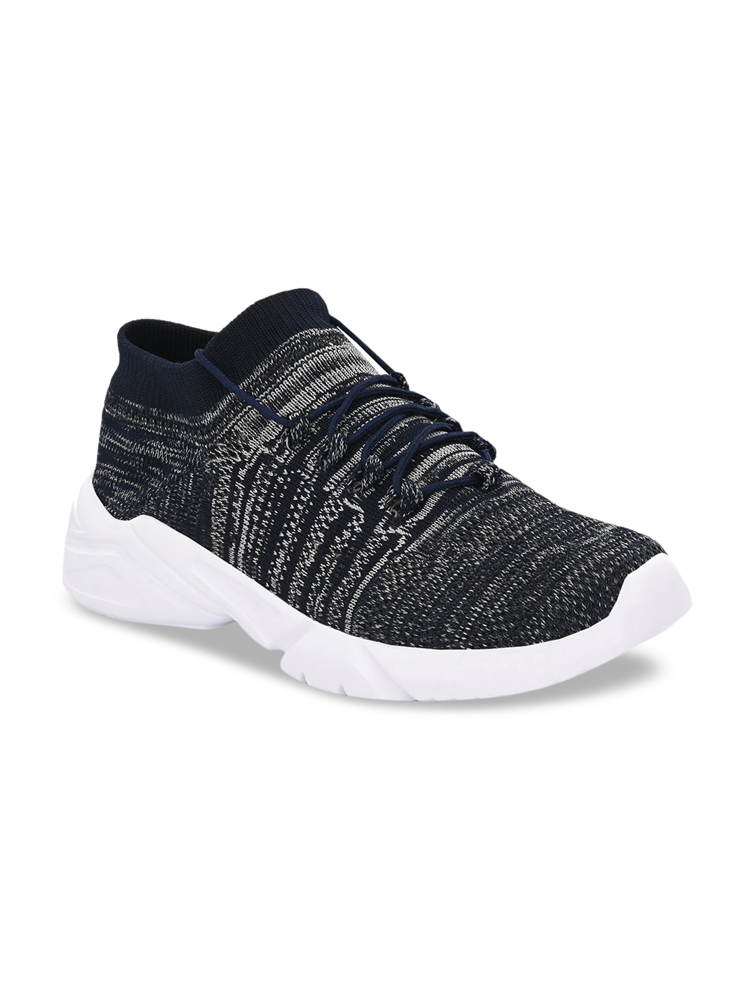 

MENGLER Men Blue Textile Walking Shoes
