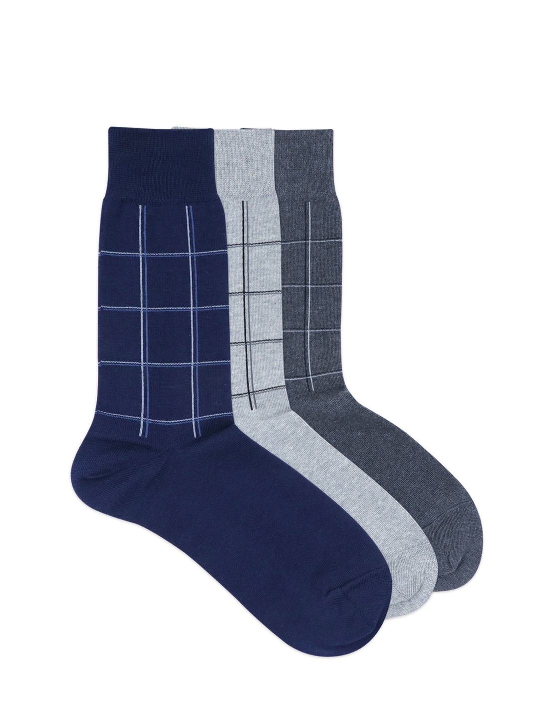 

Balenzia Men Pack Of 3 Assorted Calf-Length Socks