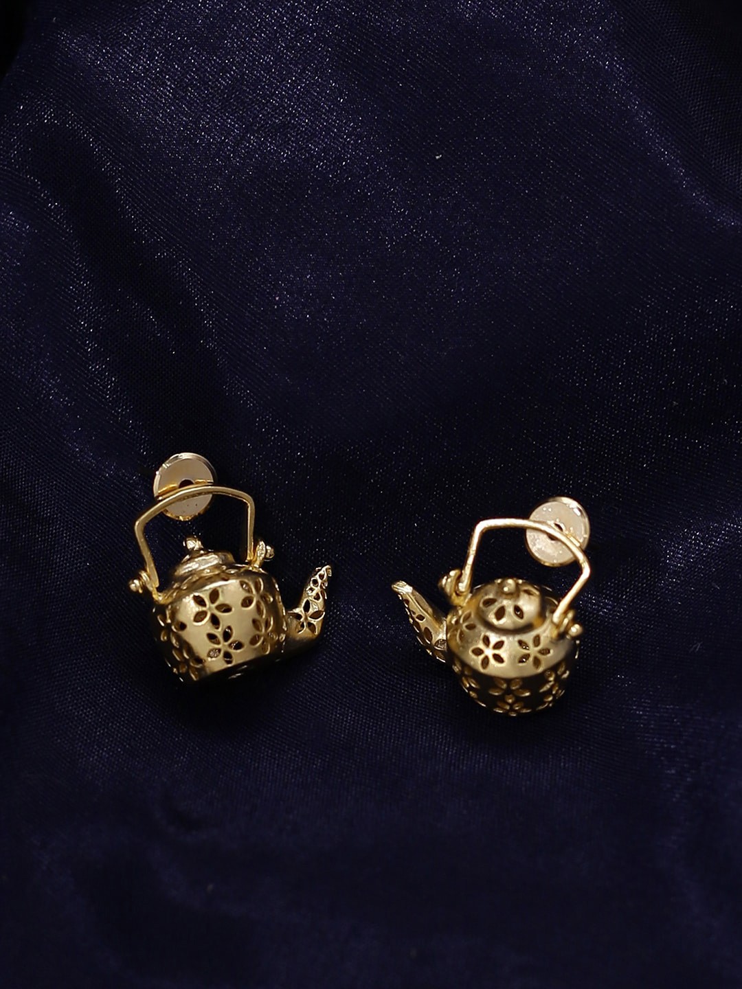 

Shoshaa Gold-Toned Quirky Drop Earrings