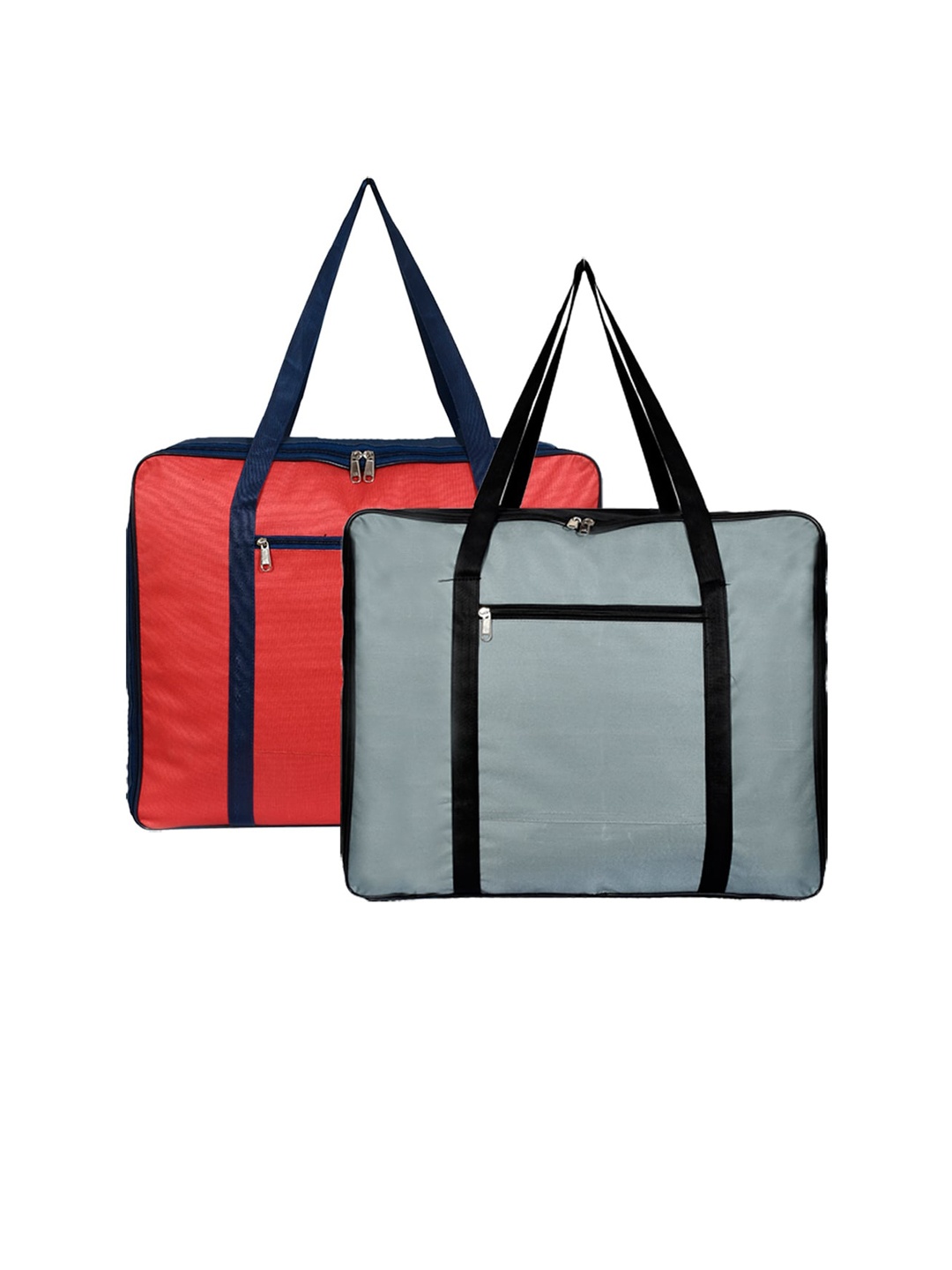 

Kuber Industries Set of 2 Solid Foldable Underbed Storage Organisers, Red