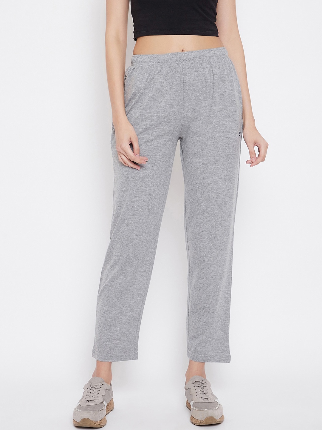 

Okane Women Grey Solid Track Pants
