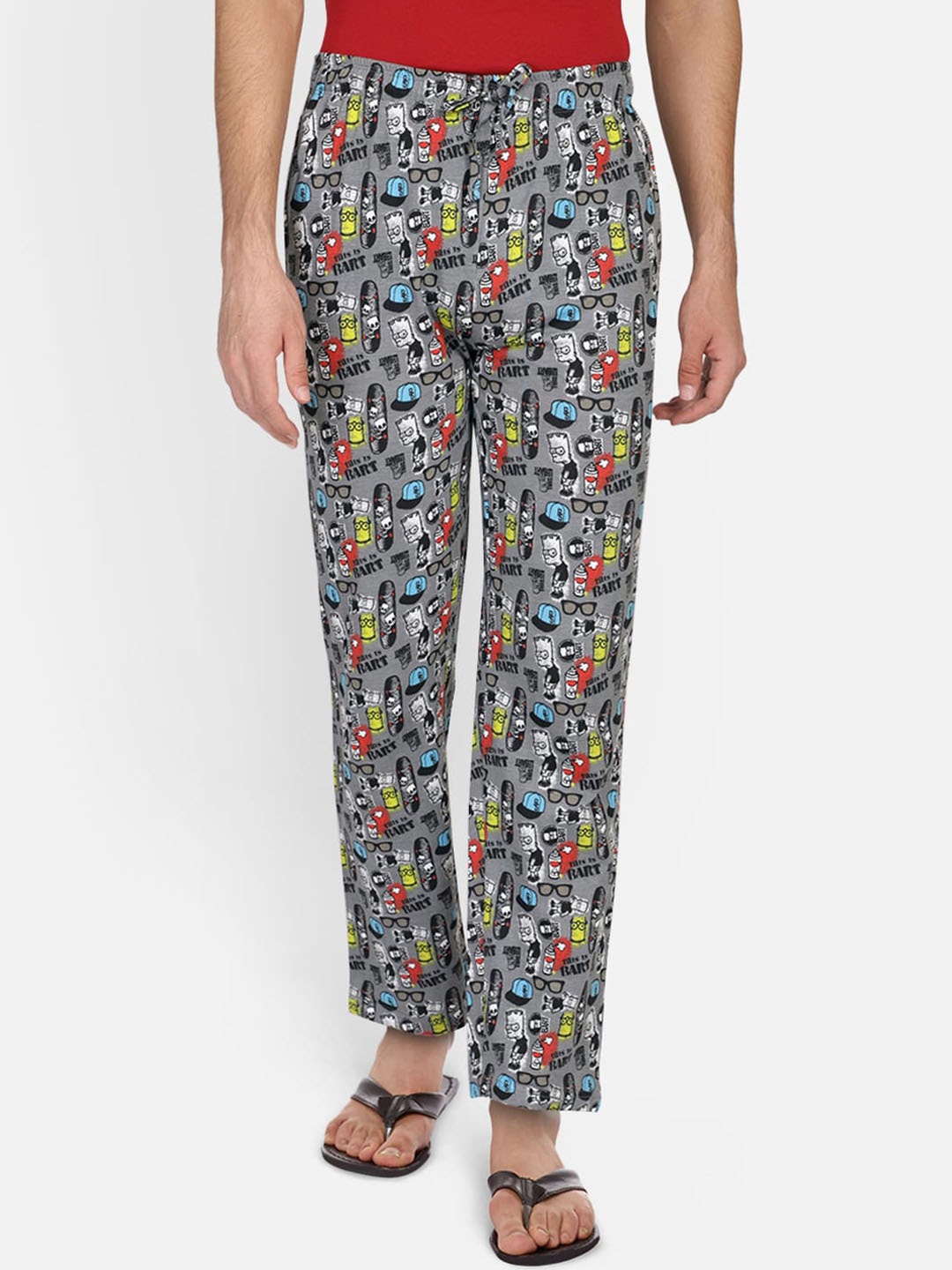 

Free Authority Men Grey The Simpsons Printed Lounge Pants