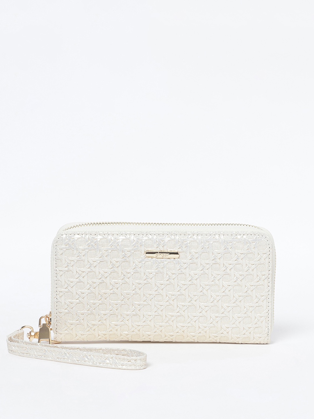 

Ginger by Lifestyle Women Rose Gold Textured Zip Around Wallet