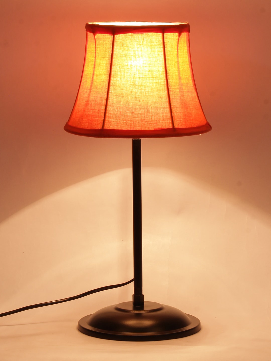 

Devansh Orange & Black Solid Traditional Buffet Table Lamp with Shade