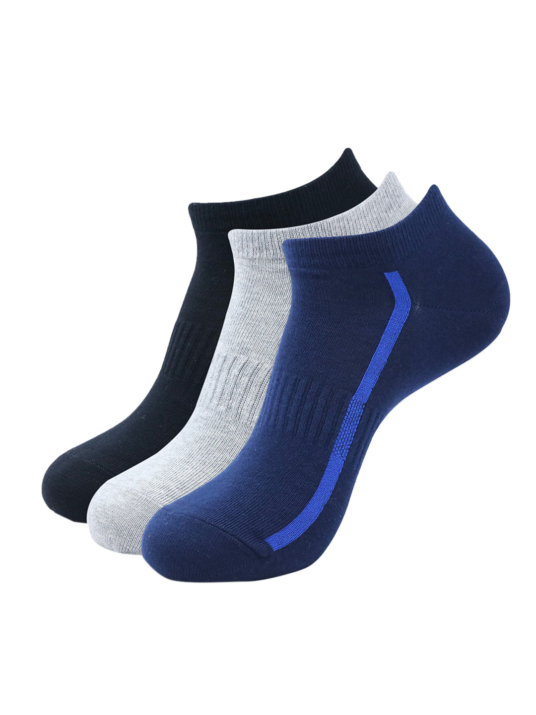 

Balenzia Men Pack Of 3 Assorted Ankle-Length Socks