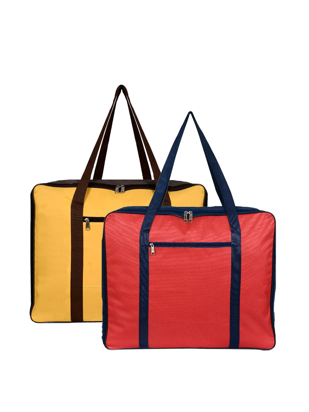 

Kuber Industries Set of 2 Solid Foldable Underbed Storage Organisers, Blue