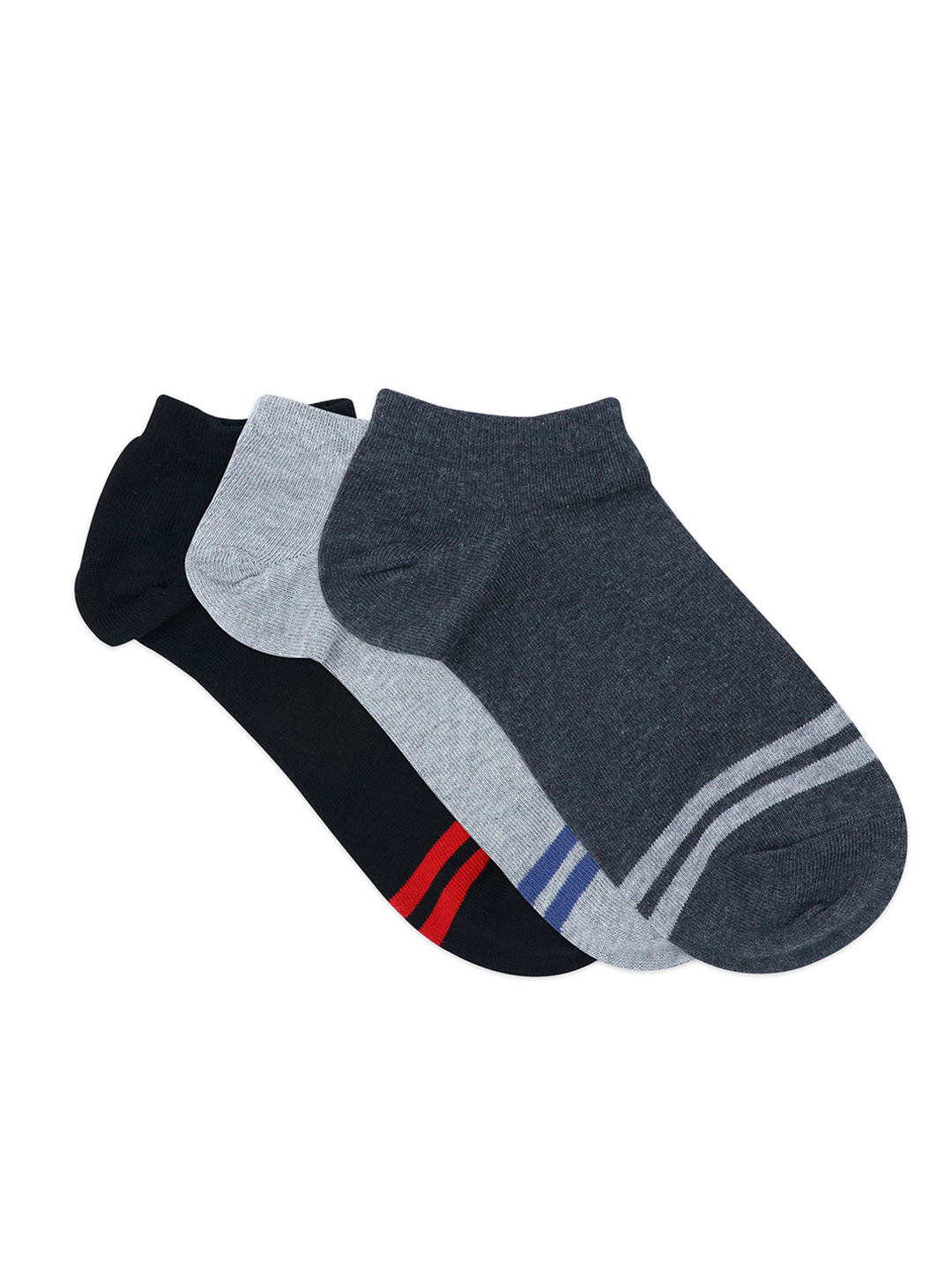 

Balenzia Men Pack Of 3 Assorted Ankle-Length Socks