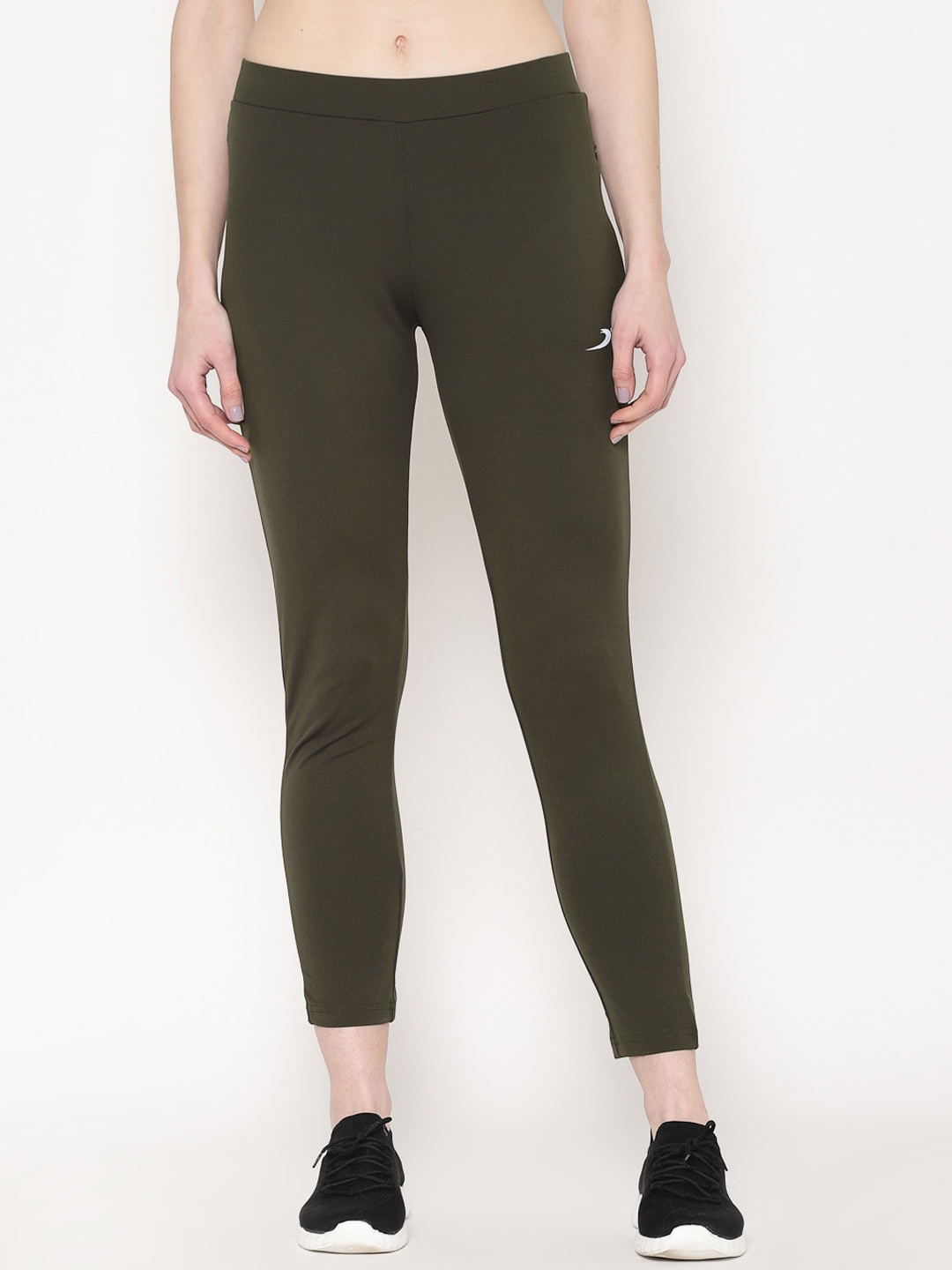 

SAPPER Women Olive Green Solid Slim-Fit Track Pants