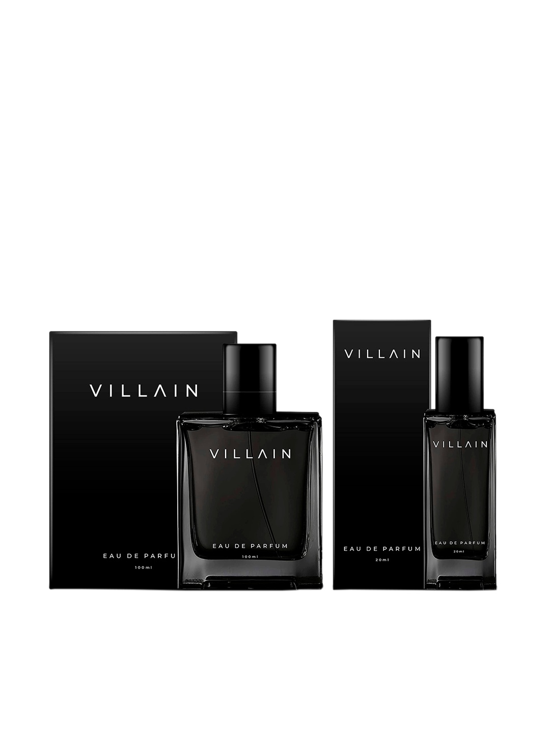 

VILLAIN Men Combo of 2 Eau De Parfum - Wicked & Dangerous - 100ml + 20ml, Black