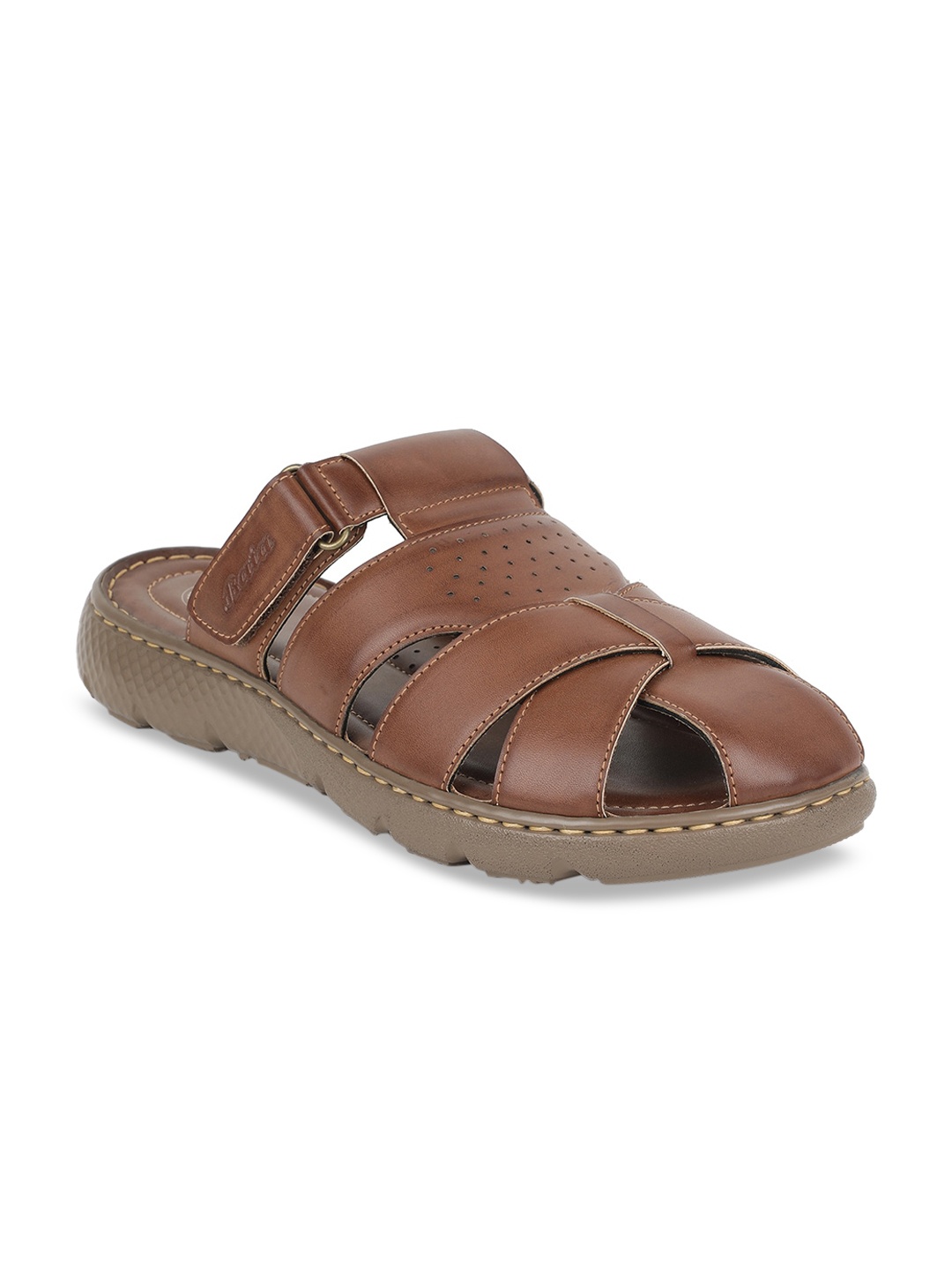

Bata Men Tan Fisherman Sandals
