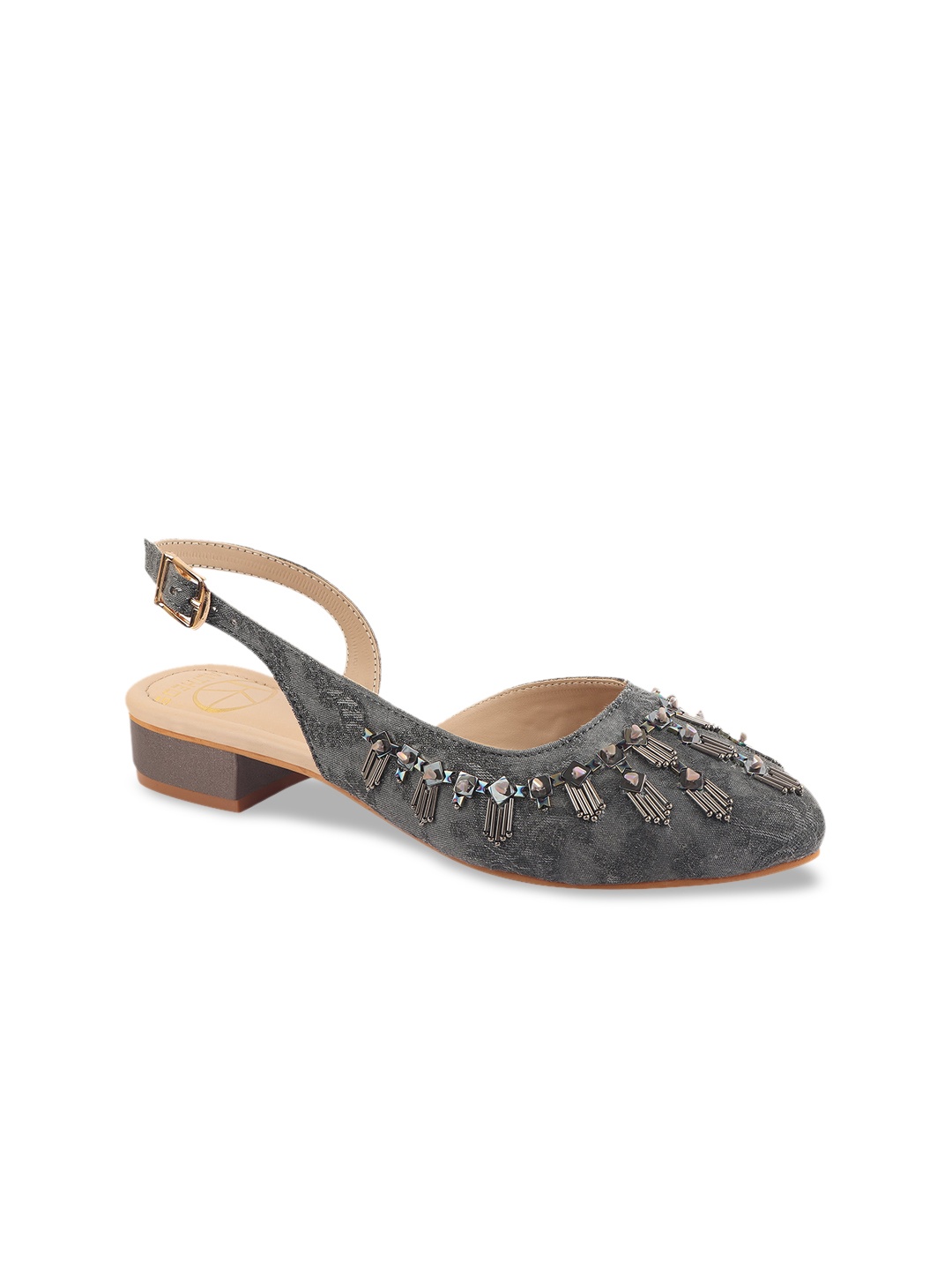 

KALTHEOS Women Grey Solid Pumps