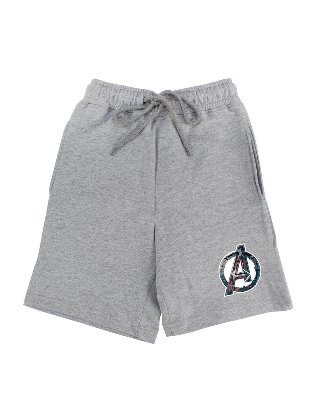 

Marvel by Wear Your Mind Boys Grey Avengers Printed Regular Fit Regular Shorts