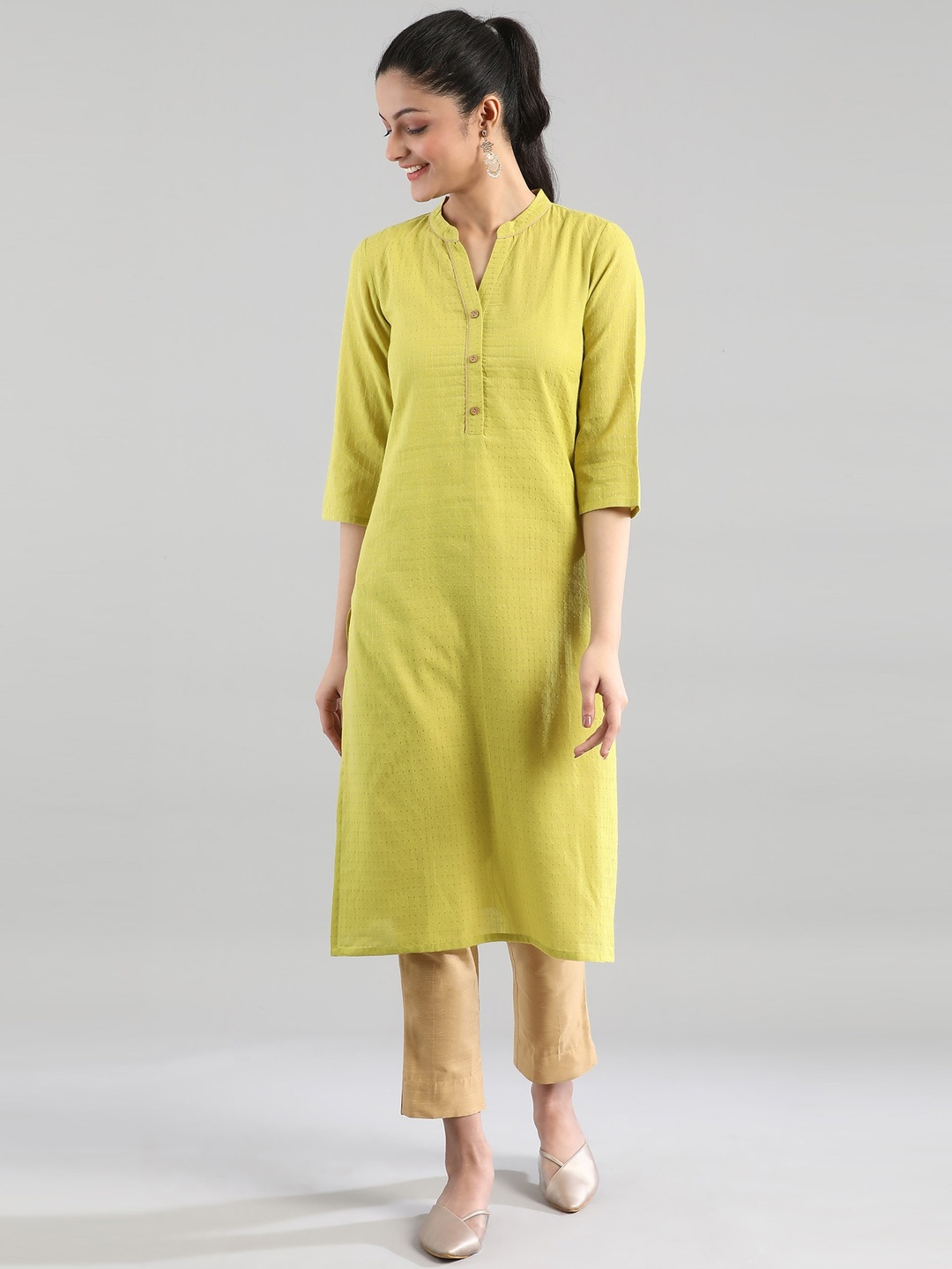 

AURELIA Women Green Kurta