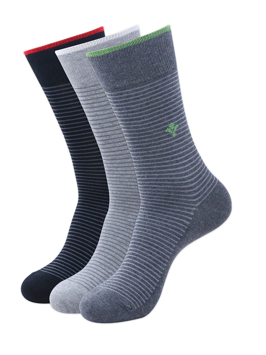 

Balenzia Men Pack Of 3 Assorted Calf-Length Socks