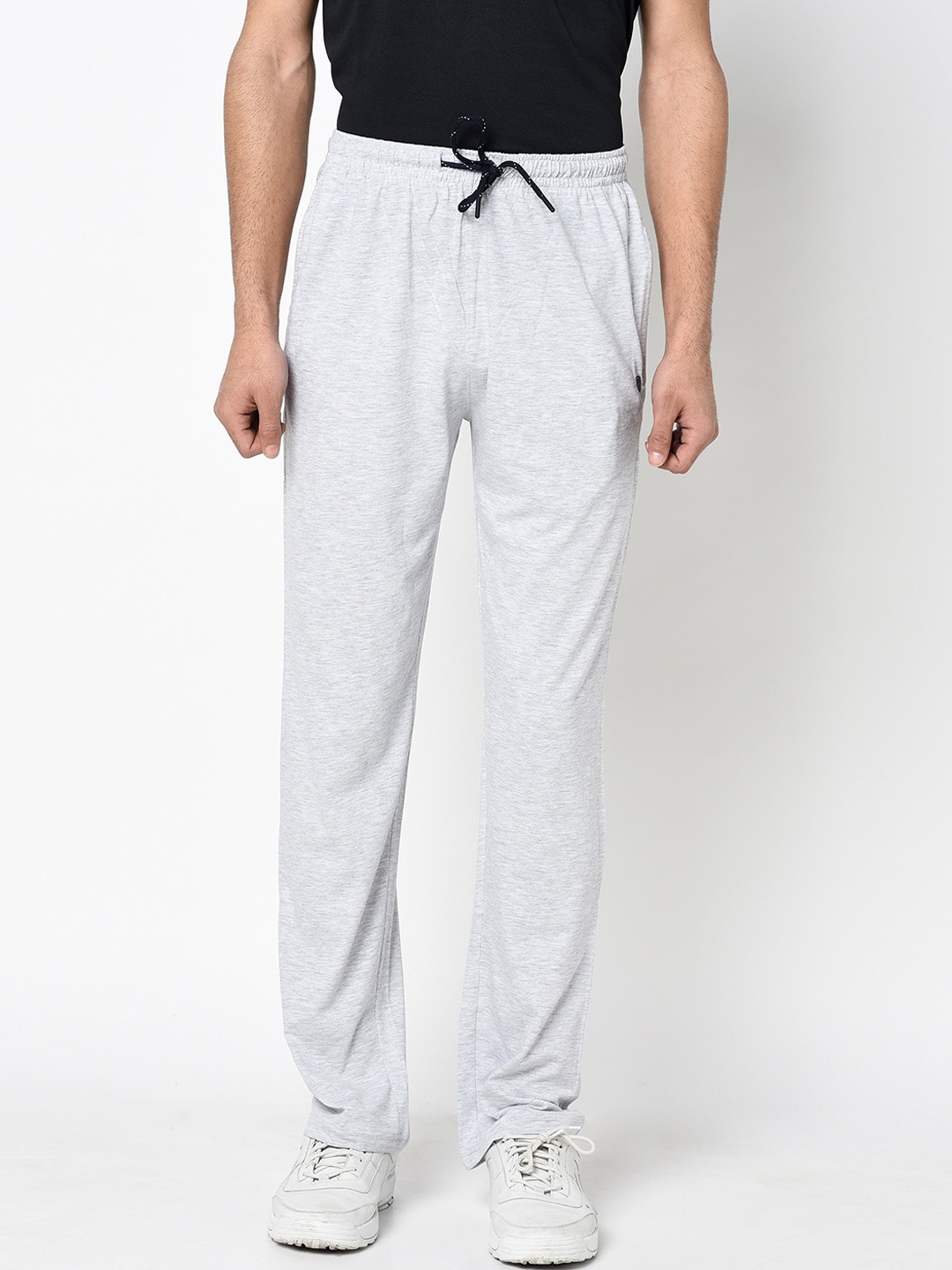 

Octave Men Grey Melange Solid Cotton Track Pants