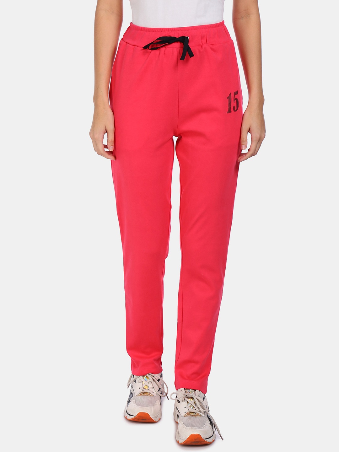 

Sugr Women Pink Solid Track Pants