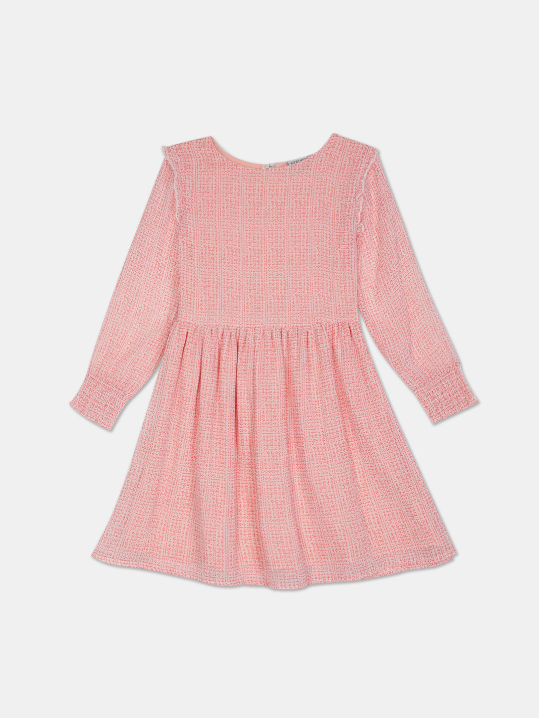 

Cherokee Girls Pink Printed A-Line Dress