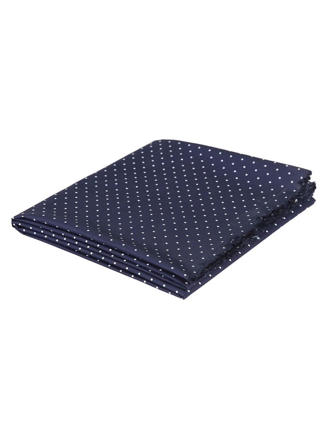 

LONDON CROSS Men Navy Blue & White Dot Print Shirt Clothing Fabric