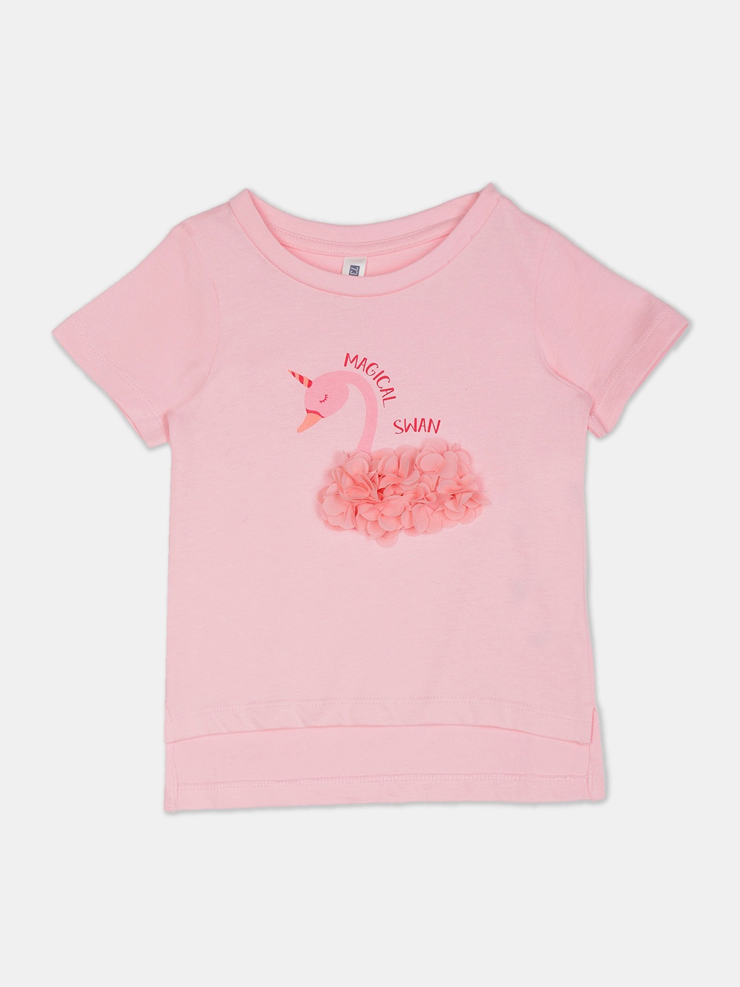 

Cherokee Girls Pink Printed Round Neck T-shirt